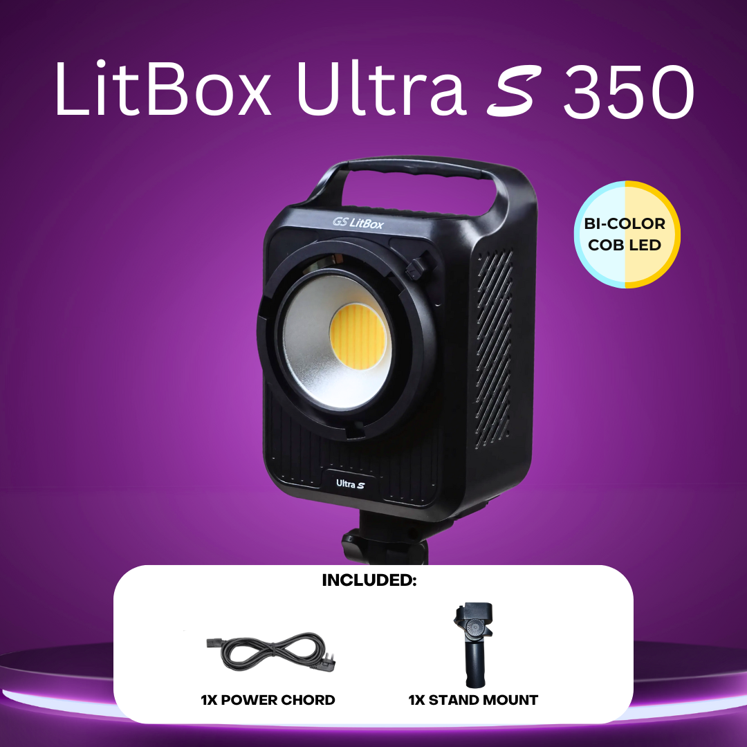 GS LitBox Ultra Slim COB 230 350 RGB 200 LED Video Light 2700-6500K Bi-Color with APP Control CRI 96+ 230w 300w RGB 200w
