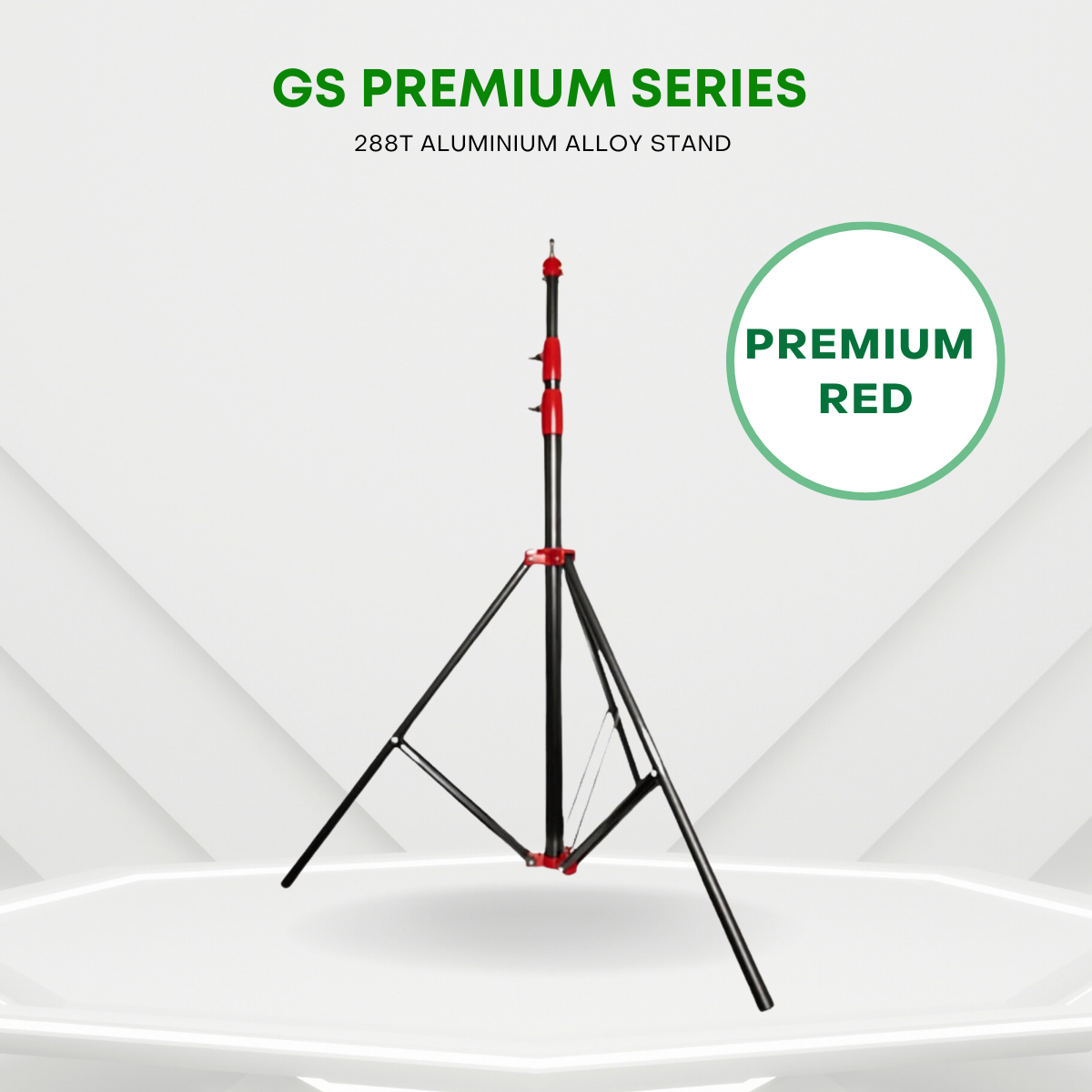 GS 288T PREMIUM SERIES STAND 2.8M ALUMINIUM ALLOY STAND FOR PHOTOGRAPHY VIDEOGRAPHY