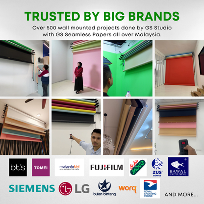 GS SEAMLESS BACKDROP AND BACKGROUND PAPER 2.71 x 11m PHOTOGRAPHY VIDEOGRAPHY STUDIO PHOTOSHOOT