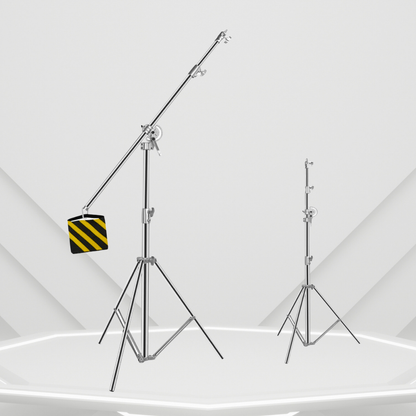 GS PREMIUM SERIES BOOM ARM HEAVY DUTY 2 IN 1 LIGHT STAND AND BOOM STAND MAX HEIGHT 3.8M (M-1)