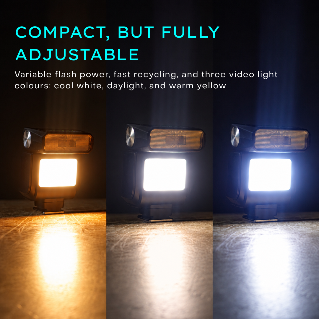 GS LitBox Pocket Flash 2-in-1 Camera Flash & Video Light for DSLR Mirrorless Cameras