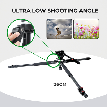 GS SnapVersa Cine Lite Professional Compact Video Tripod Fluid Head