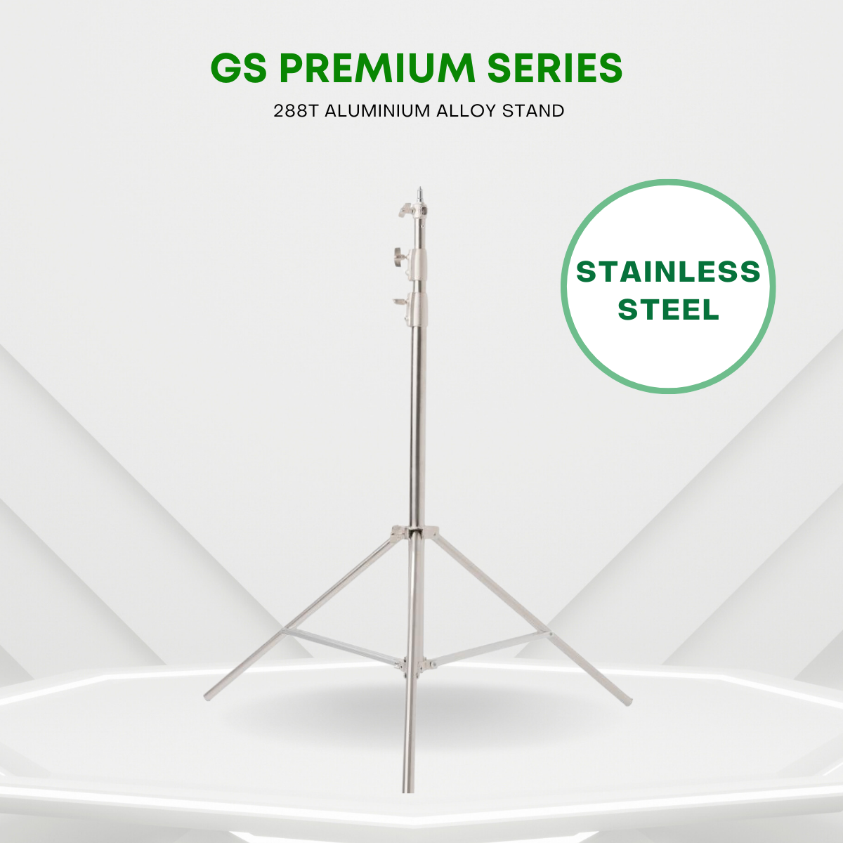 GS 288T PREMIUM SERIES STAND 2.8M ALUMINIUM ALLOY STAND FOR PHOTOGRAPHY VIDEOGRAPHY