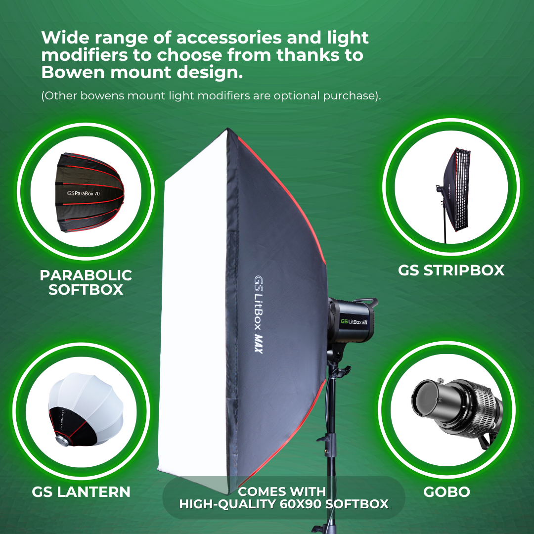 GS LitBox Max COB LED Video Light Adjustable Color Temperature & Brightness