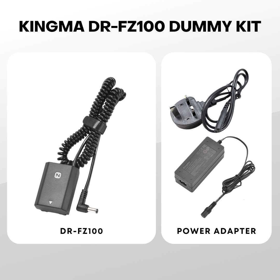 KingMa DR-FZ100 Dummy Battery with AC Power Supply Adapter For Sony A7M3 A7R3 A9