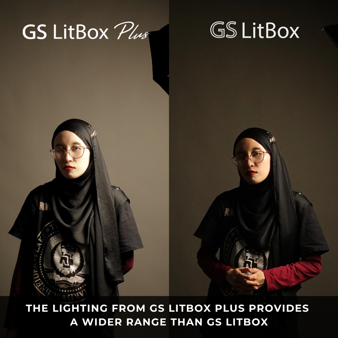 GS LitBox Plus Continous Lighting Softbox Light LED Adjustable Color Wireless Remote Octabox