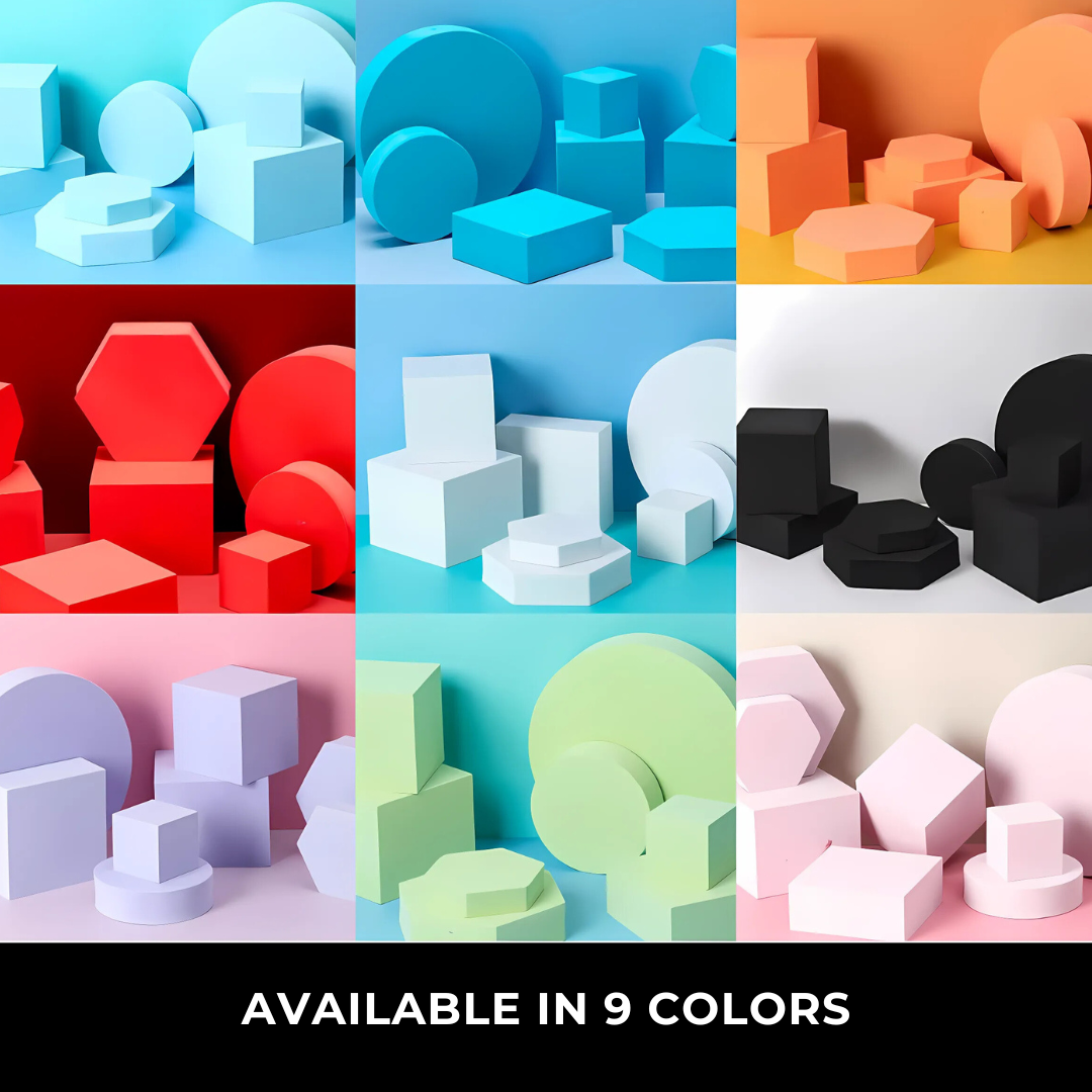 GS Photography 3D Geometry Props Studio Product Photo Shooting Equipment Foam Geometric Cube Photography Backdrop