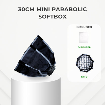 Accessories for LitBox Max Mini, LitBox GO Mini and LitBox GO Pocket Mini Lantern Mini Parabolic Softbox Battery Handle