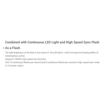 Godox FV150 High Speed Sync Flash LED Light With Built-In 2.4G Wireless Receiver (150W)