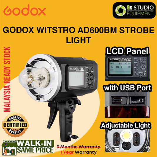 GODOX WITSTRO AD600 AD600BM HSS 600W GN87 OUTDOOR STROBE FLASH LIGHT