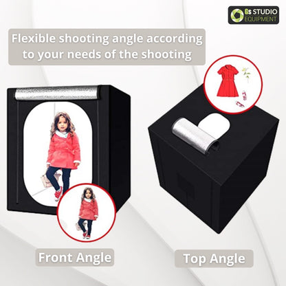 GS Extra Large Professional Studio LED Light Tent Kit For Product Photo Shooting (140 x 120 x 50cm)