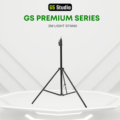GS 2M Adjustable Light Stand for Photography, Video & Studio Lighting