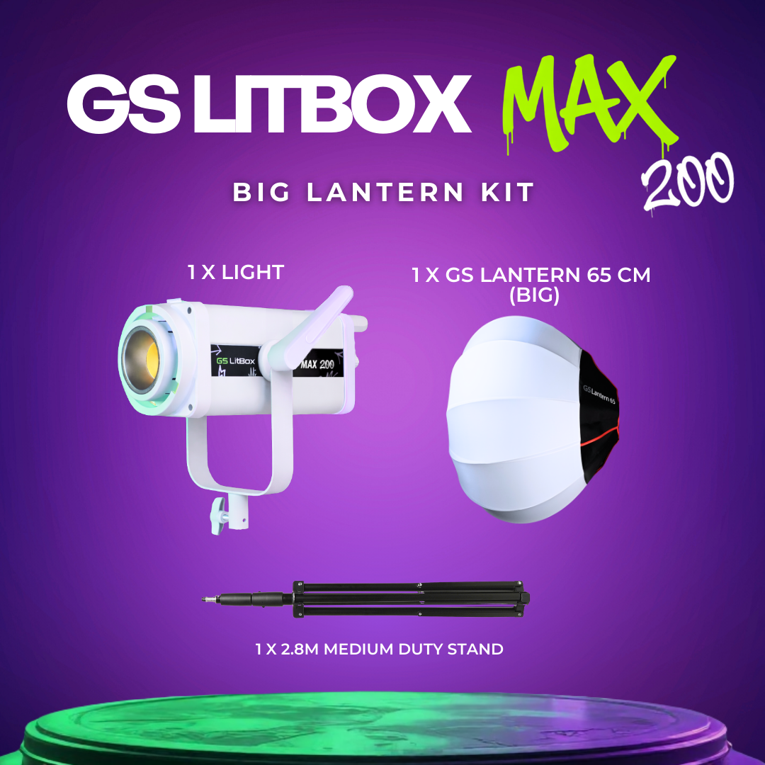 GS LitBox MAX 200 COB LED 230W Light APP Control Adjustable Color Temperature For Live And Content