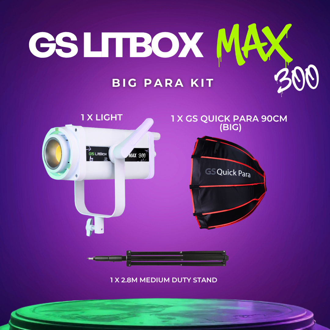 GS LitBox MAX 300 COB LED 320W Light APP Control Adjustable Color Temperature For Live And Content