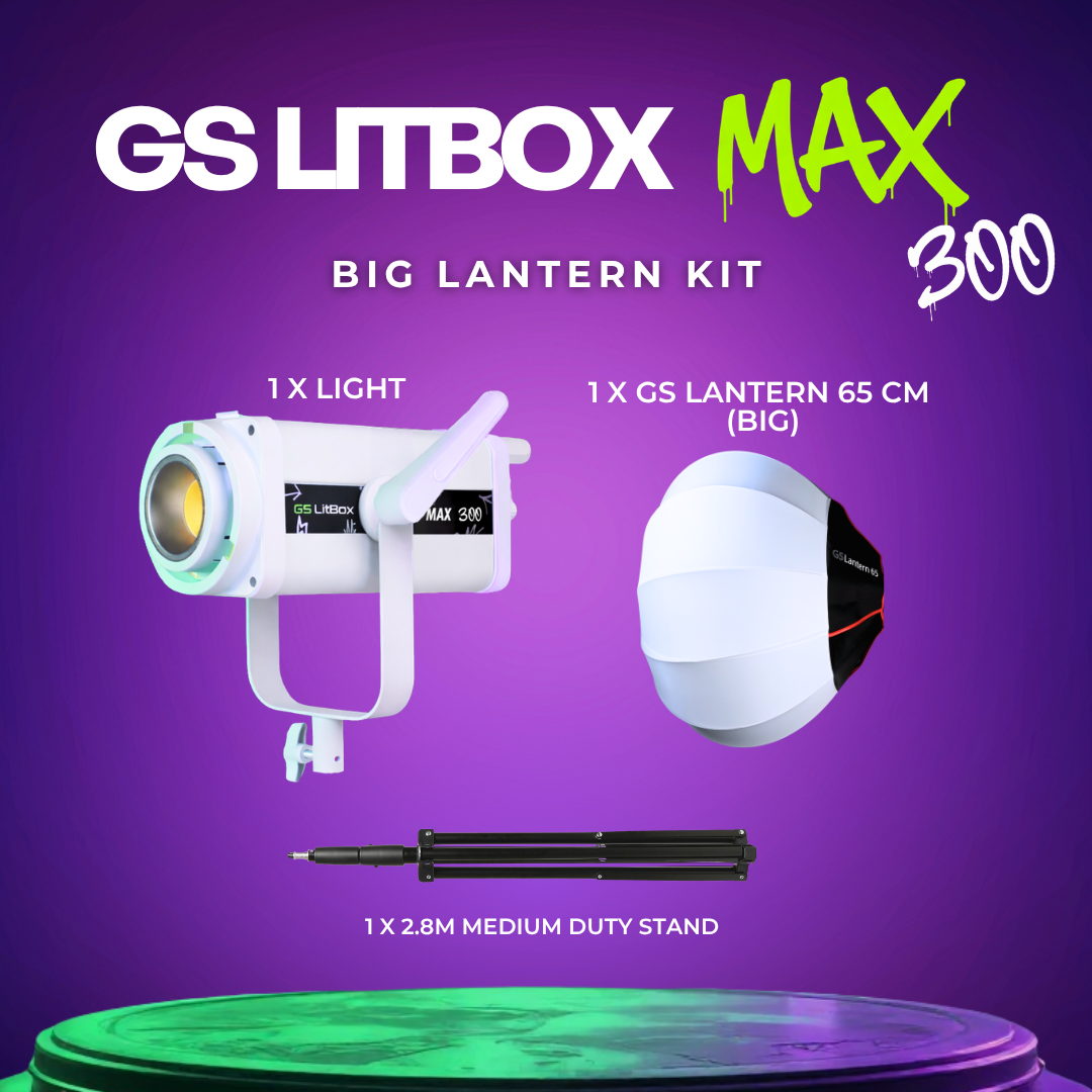 GS LitBox MAX 300 COB LED 320W Light APP Control Adjustable Color Temperature For Live And Content