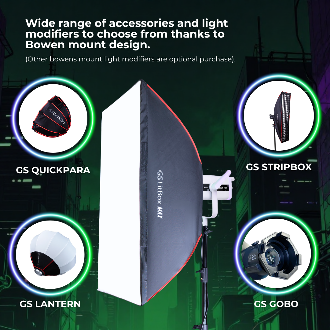 GS LitBox MAX 300 COB LED 320W Light APP Control Adjustable Color Temperature For Live And Content