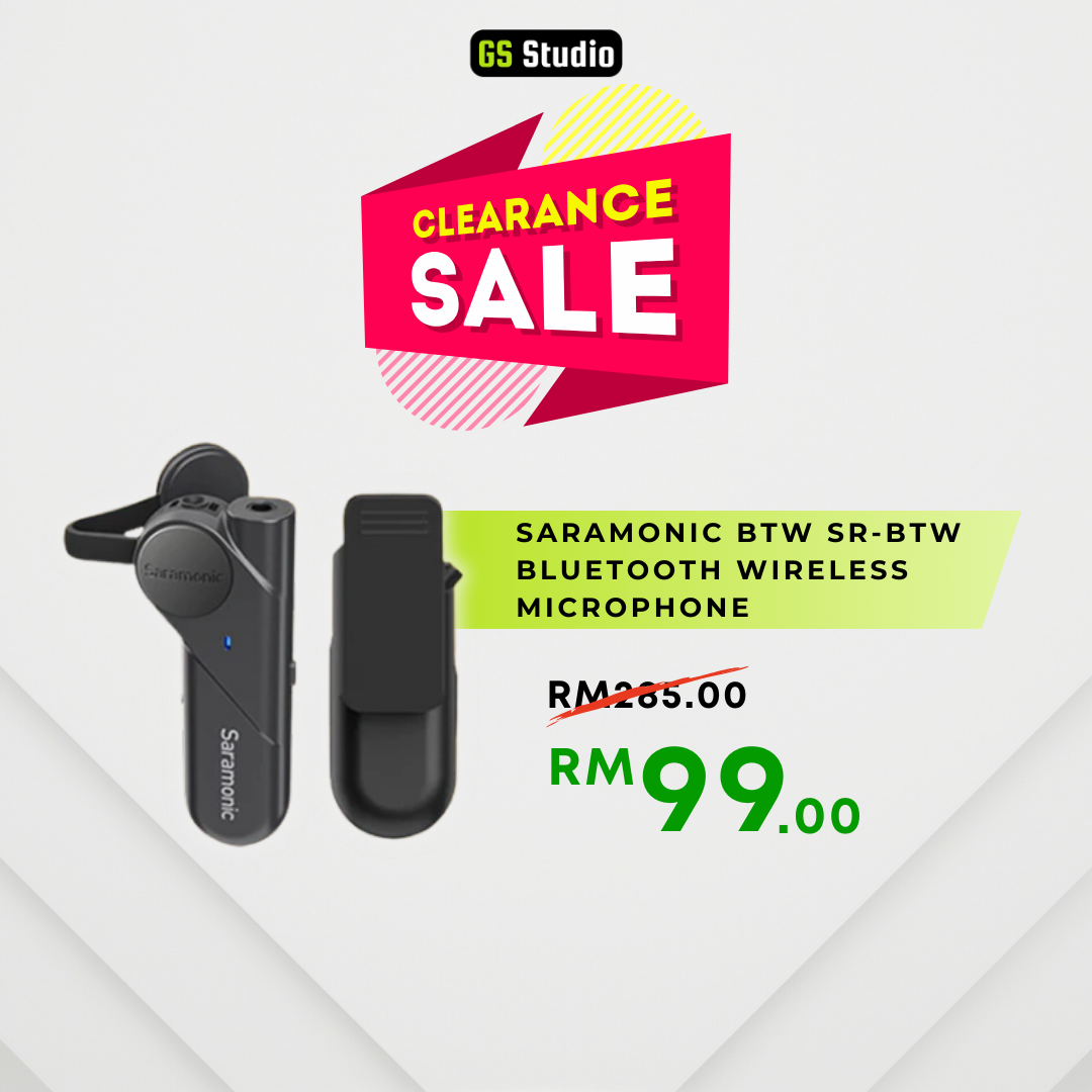 Saramonic BTW SR-BTW Bluetooth Wireless Lavalier Microphone Omnidirectional Direct To Phone Mic For Android iPhone