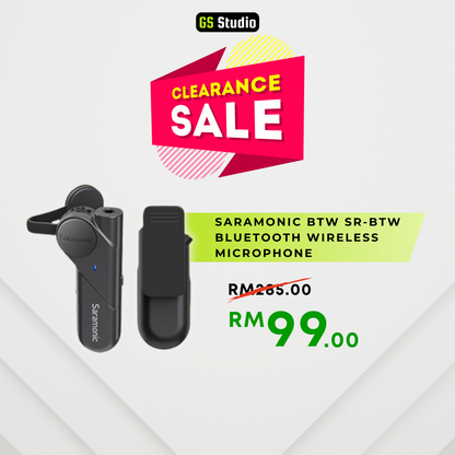 Saramonic BTW SR-BTW Bluetooth Wireless Lavalier Microphone Omnidirectional Direct To Phone Mic For Android iPhone