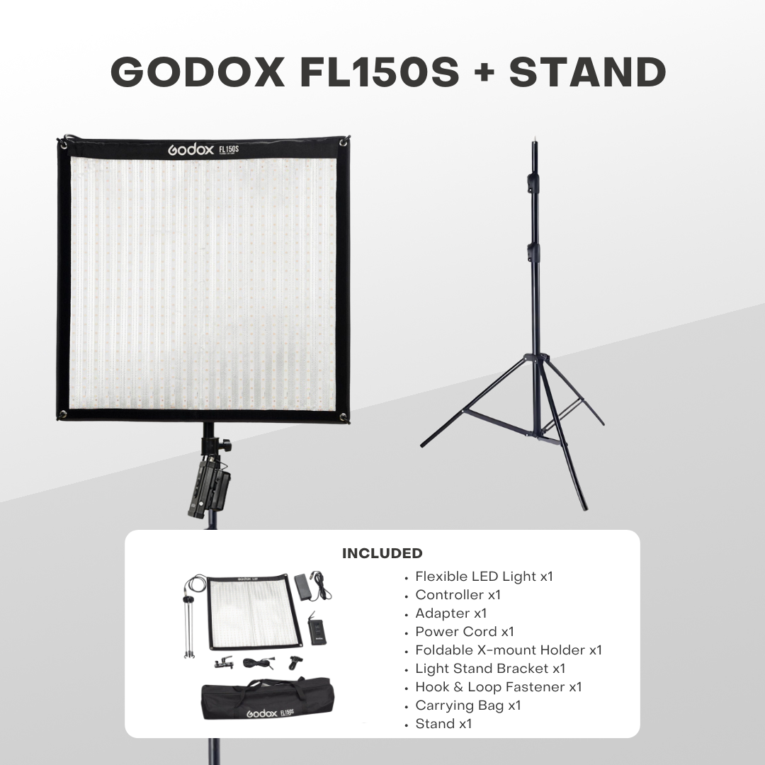 Godox FL150S/FL150R Flexible LED Video Light 3300-5600K Bi-Color Foldable (150W)