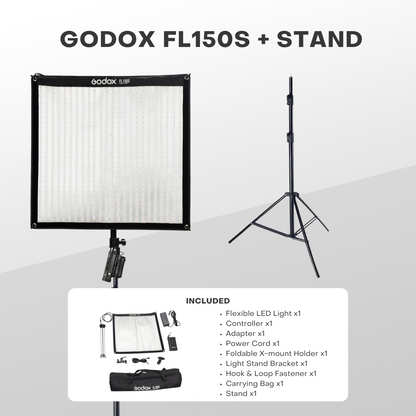 Godox FL150S/FL150R Flexible LED Video Light 3300-5600K Bi-Color Foldable (150W)