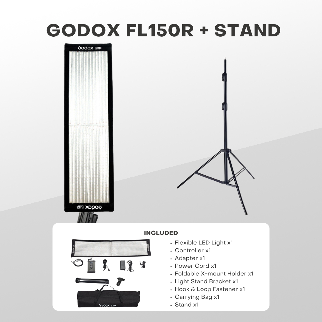 Godox FL150S/FL150R Flexible LED Video Light 3300-5600K Bi-Color Foldable (150W)