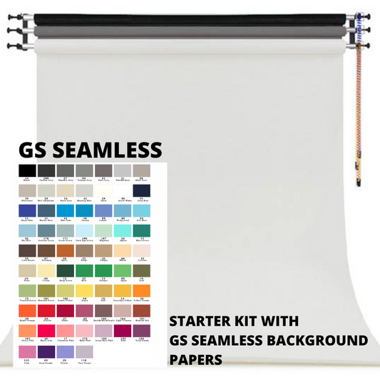 [GS] WALL MOUNTED MANUAL CHAIN BACKDROP KIT WITH 3 COLORS BACKDROP STARTER KIT (2.72X11M)