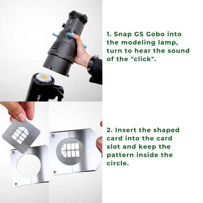 How to attach GS Gobo to your bowens mount light