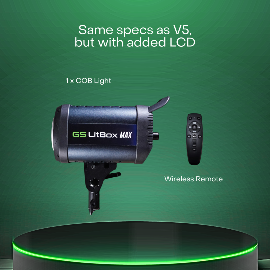 GS LitBox Max COB LED Video Light Adjustable Color Temperature & Brightness
