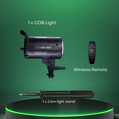 GS LitBox Max COB LED Video Light Adjustable Color Temperature & Brightness