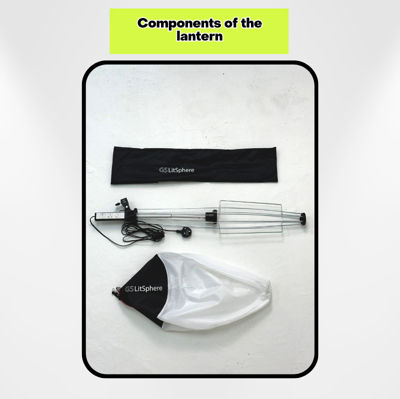 GS LitSphere Lantern Softbox Light 65cm Shooting Lamp for Live Broadcast Photo Video 105w