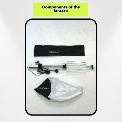 GS LitSphere Lantern Softbox Light 65cm Shooting Lamp for Live Broadcast Photo Video 105w
