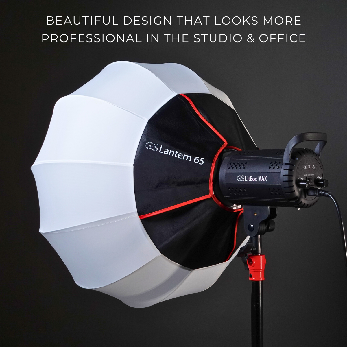 GS Lantern Globe Softbox Easy Fold For LED Light/Studio Flash/Strobe Moonlight With Bowen Mount (65cm/85cm)