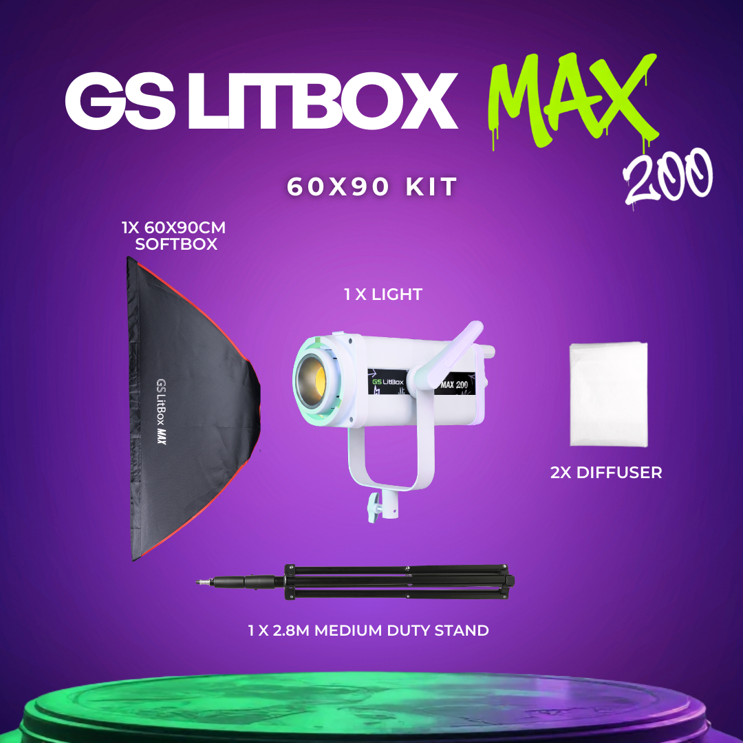 GS LitBox MAX 200 COB LED 230W Light APP Control Adjustable Color Temperature For Live And Content
