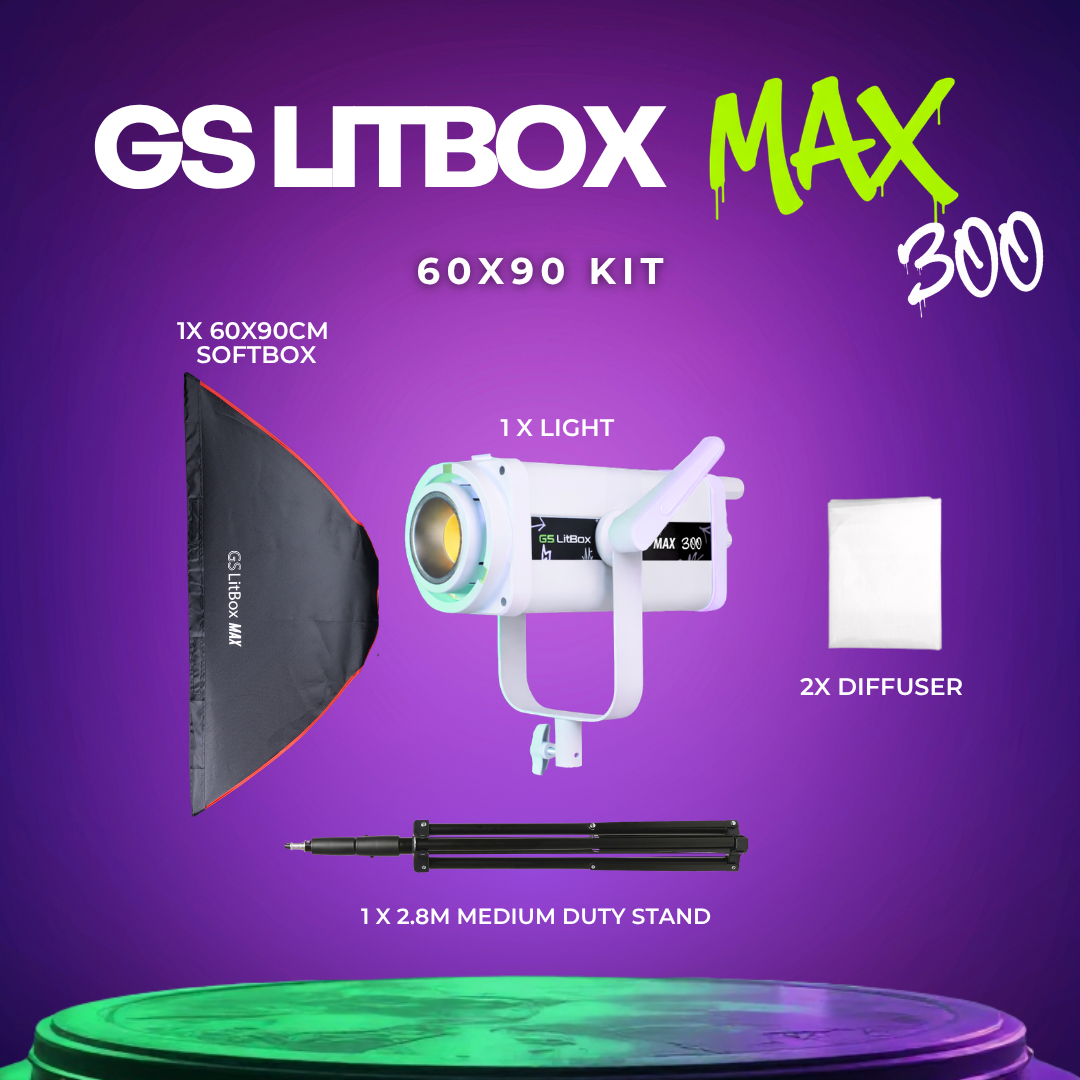 GS LitBox MAX 300 COB LED 320W Light APP Control Adjustable Color Temperature For Live And Content