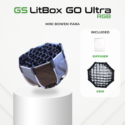 GS LitBox GO Ultra 100w Bi-Color & RGB Portable LED Video Light Built-In Battery | Wireless | Photo | Video