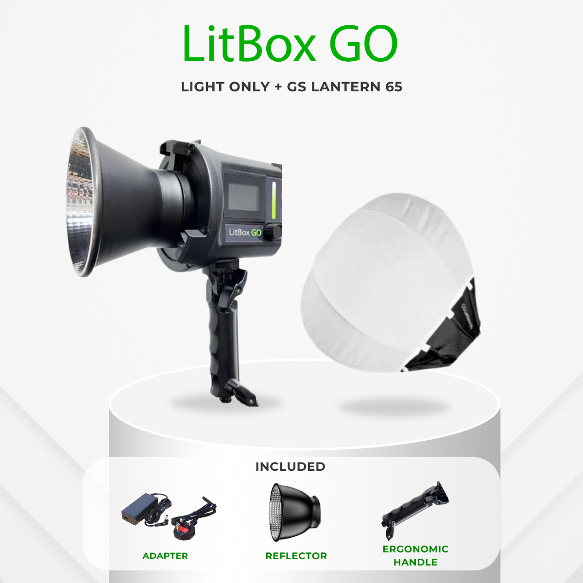 GS LitBox Go Portable LED COB Video Light Battery & AC Powered 80W