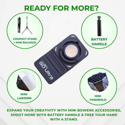 GS LitBox GO Ultra 100w Bi-Color & RGB Portable LED Video Light Built-In Battery | Wireless | Photo | Video