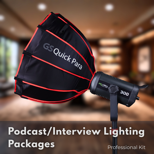 Podcast/Interview Lighting Packages (Professional Kit)