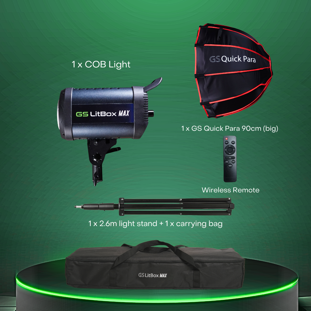 GS LitBox Max COB LED Video Light Adjustable Color Temperature & Brightness