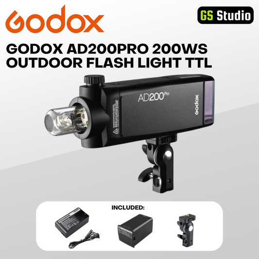 Godox AD200Pro II AD200Pro 200Ws Outdoor Flash Light TTL HSS 2.4G Wireless X System AD200Pro Pocket Flash Light For Sony Nikon Canon