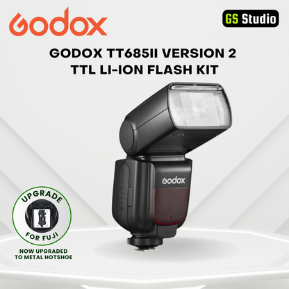 Godox TT685II Version 2 Flash Kit For Canon Nikon Sony Fuji | Professional Flash Kit Photoshoot | Camera Flash