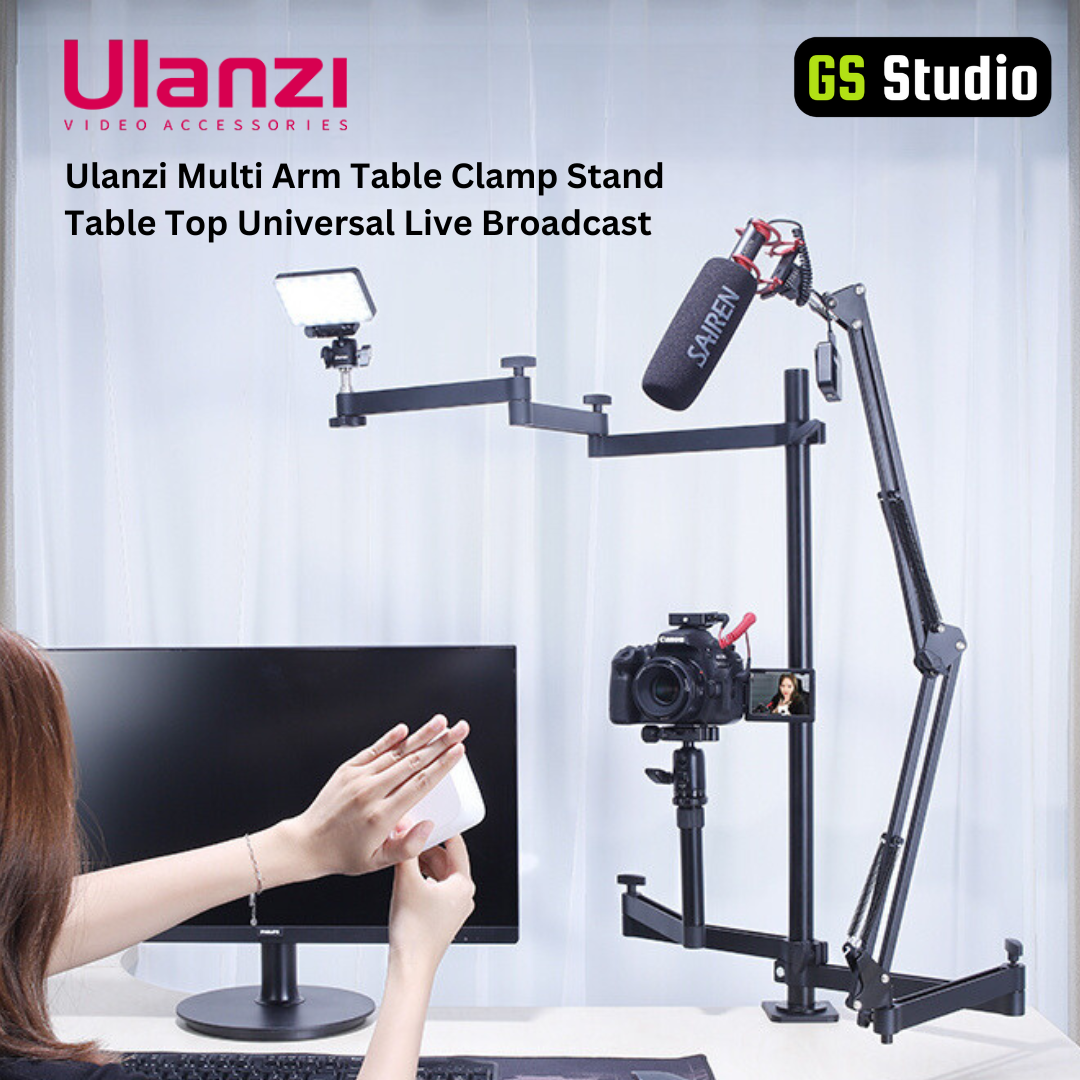 Ulanzi Multi Arm Table Clamp Stand Table Top Universal Live Broadcast
