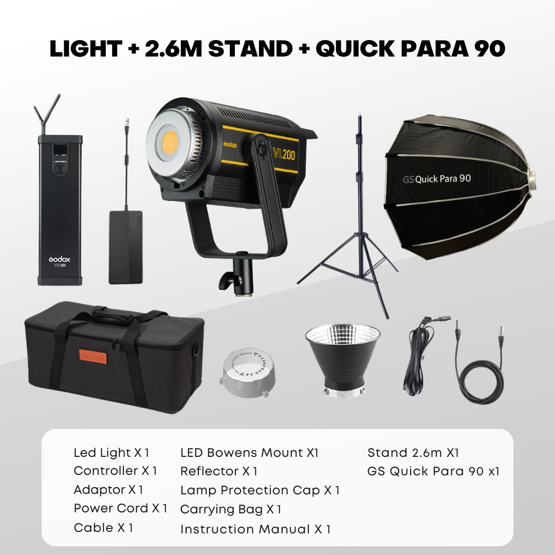 Godox VL200II VL200 Version 2 New Model White Version LED Video Light COB Outdoor Light