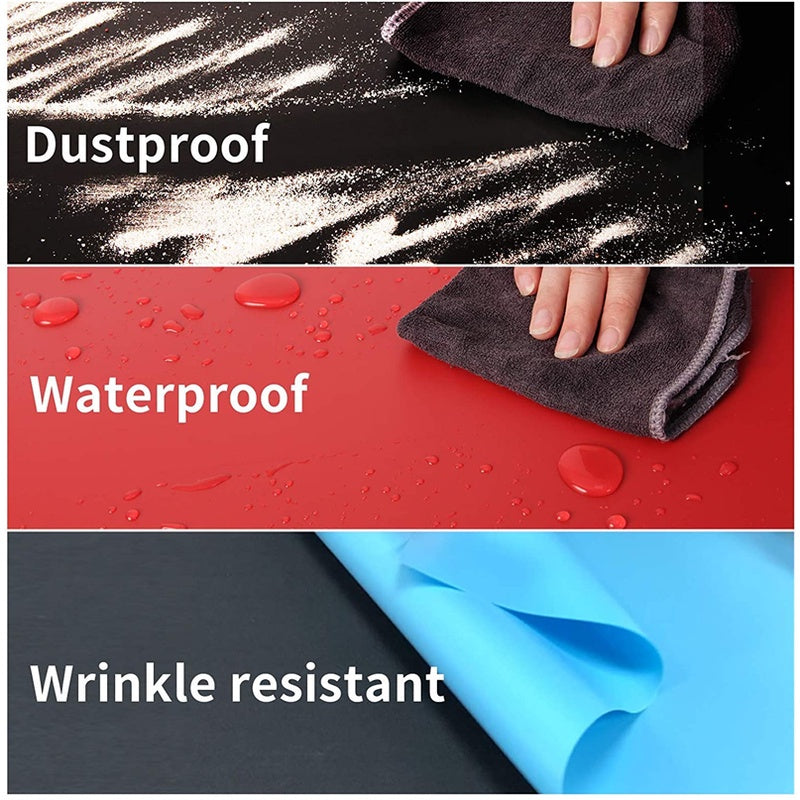  It is dustproof, waterproof (easy to clean) and wrinkle resistant. 