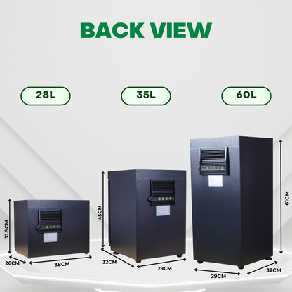 GS DryBox 28L/35L/60L LCD Digital Display 18 Litre 35 Litre 60 Litre Dry Cabinet 5 Years Warranty