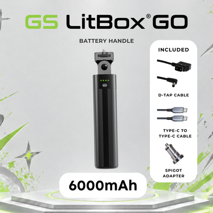 GS LitBox GO 100W Mini COB Studio Light CRI 97 Bi-Color 2700-6500K Portable Video Light Makeup Lampu Studio