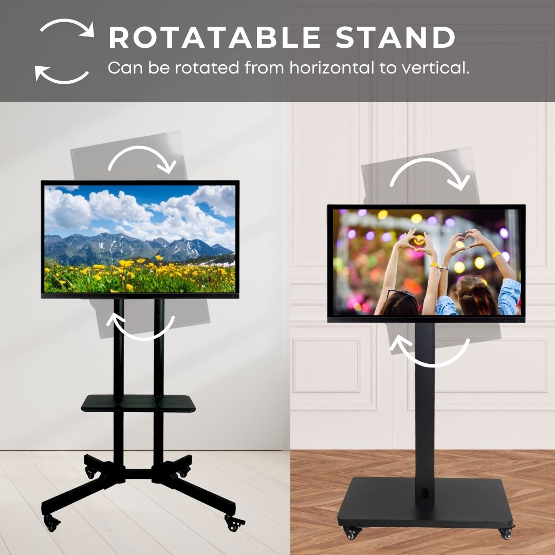 GS TV Stand Monitor Stand Rotatable Vertical 32-70 inch VESA for Live Stream Monitor  Shopee TikTok Live