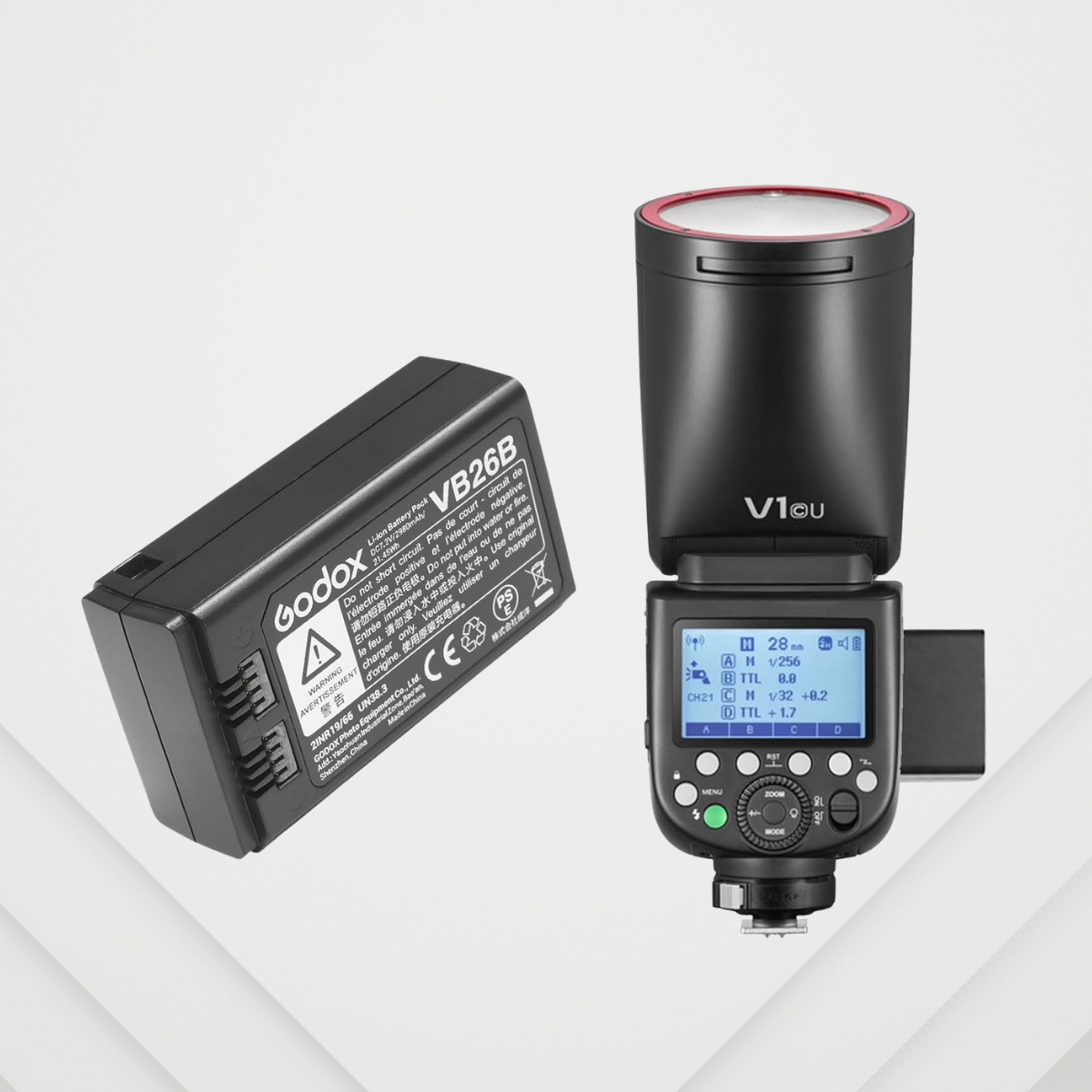 GODOX VB26B 7.2V 3000mAh Rechargeable Lithium-ion Li-ion Battery Pack V1-C V1-N V1-S V1-F V1-O V1-P V850III V860III-C V860III-N V860III-S V860III-F V860III-O On Camera Flash Speedlight