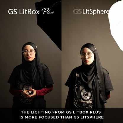 GS LitBox Plus Continous Lighting Softbox Light LED Adjustable Color Wireless Remote Octabox