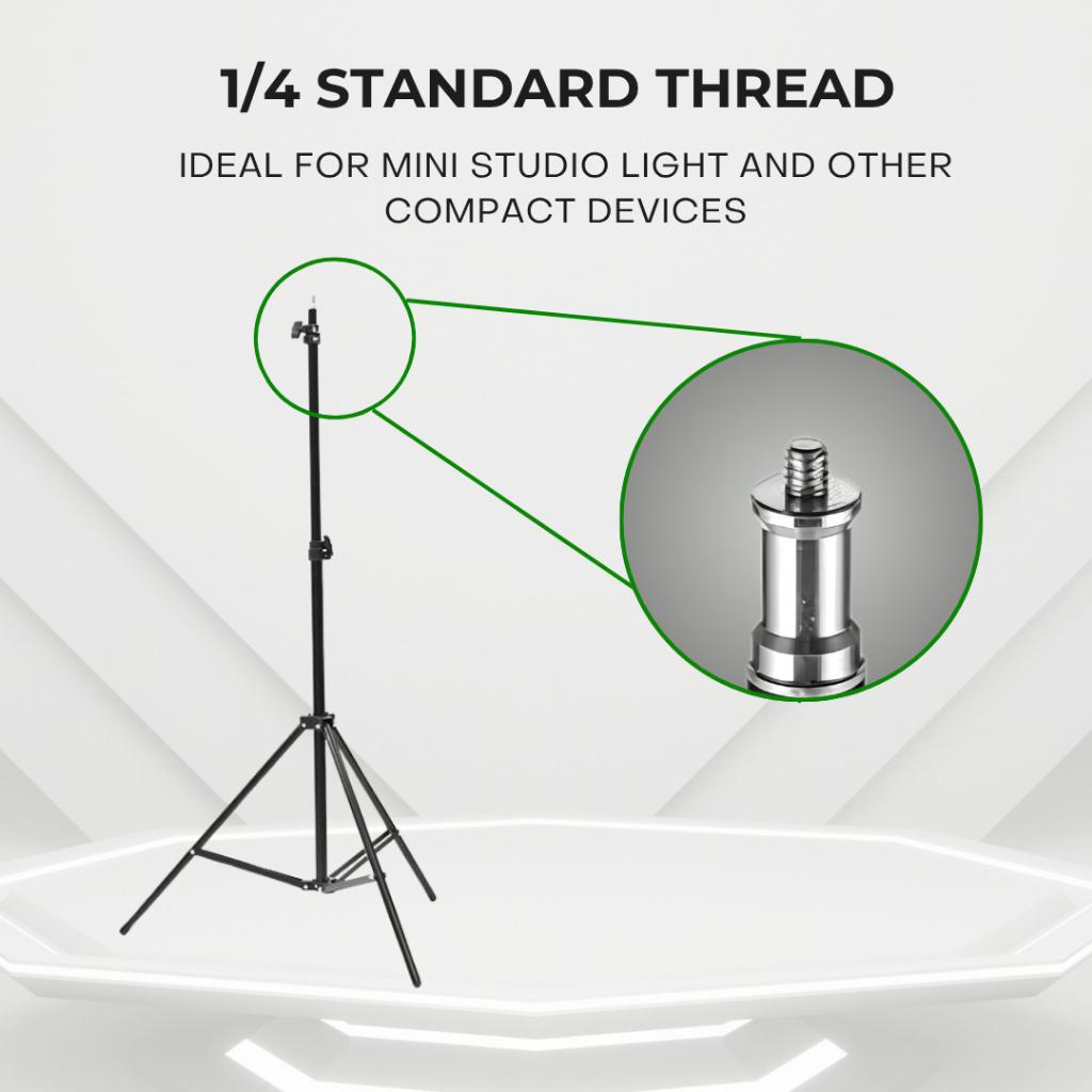 GS 2M Adjustable Light Stand for Photography, Video & Studio Lighting